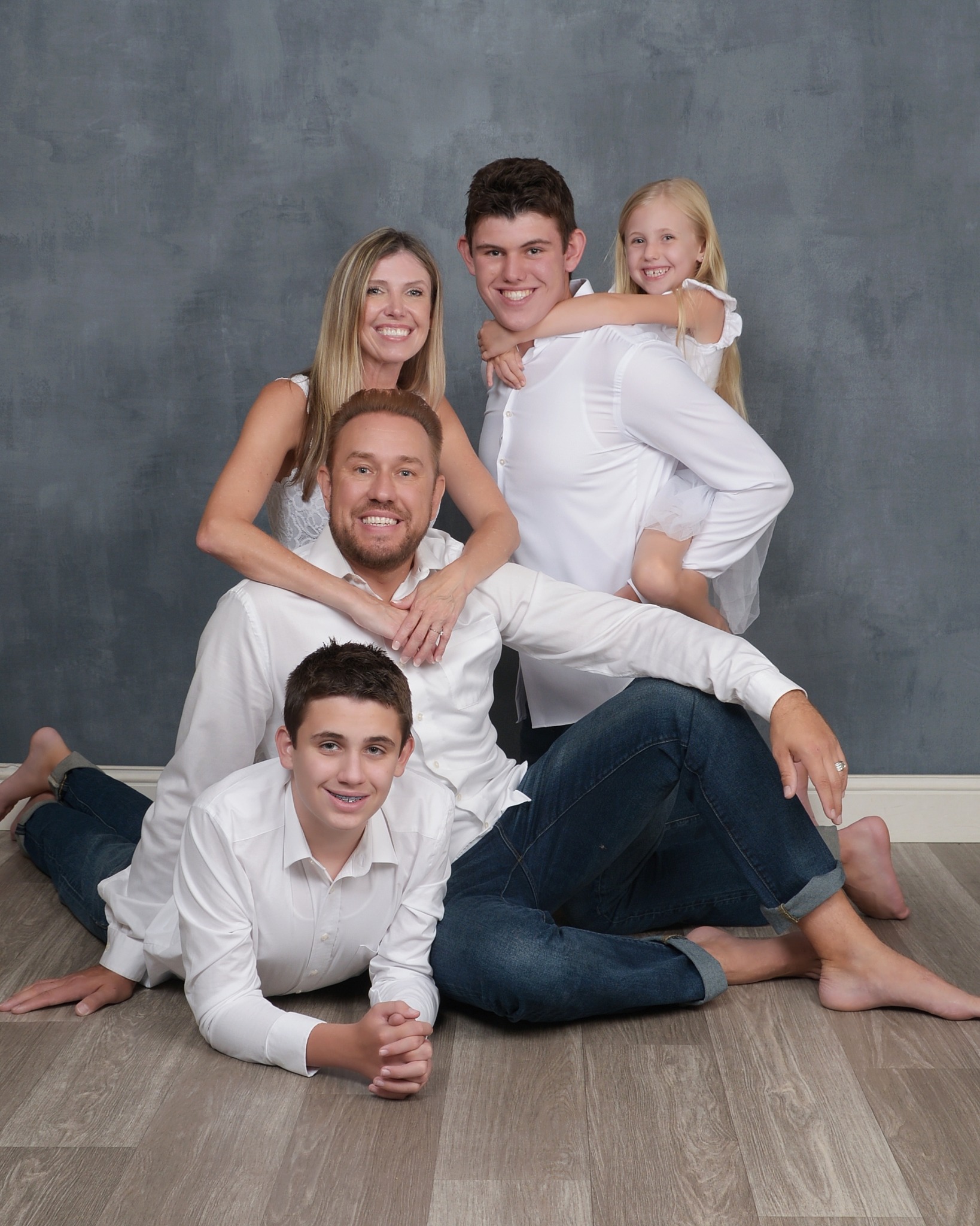 Carson Zuther with his family